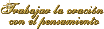 Trabajar la oracion con el pensamiento